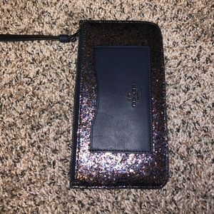 Coach Glitter Wristlet